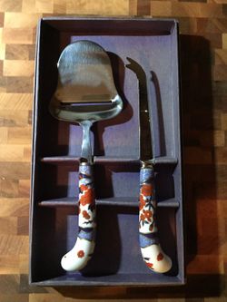 Vintage Cheese Knife and Slice Set