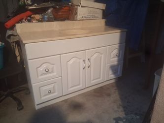 49" bathroom vanity cabinet w/ top-USED