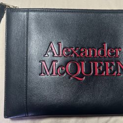Alexander McQueen Leather wristlet 