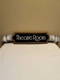 Commercial Theatre Room Decorative Sign