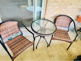 Patio table and chairs