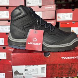 WOLVERINE COMPOSITE TOE WATERPROOF WORK BOOTS SIZE 13 Only