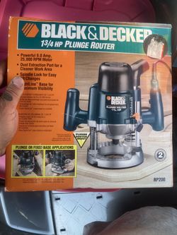 Black And Decker Plunge Router