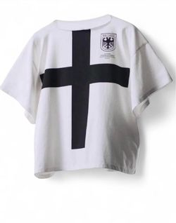 Absolute GRAIL Yeezy Vultures Korea Exclusive T Shirt White Cross Goyang Listening Experience Merch Ye