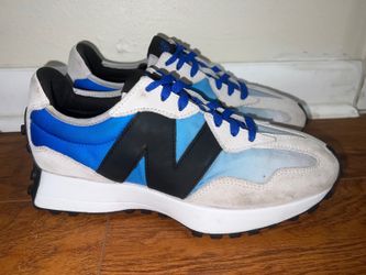 New Balance 327 Light Aluminum Cobalt Blue Men's Lifestyle Shoes MS327SD - Size: