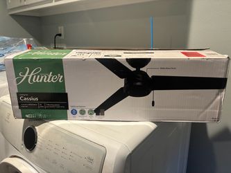 New Hunter Cassius 52-in Matte Black Ceiling Fan