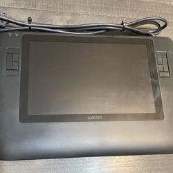 Wacom 12WX DTZ-1200W Drawing Tablet w Pen, Converter Box, and AC Adapter