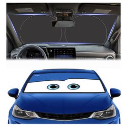 Blue Windshield Sun Shade Universal Fit for Car Window Sunshades Cover Automotive Interior Sun Protector Accessories