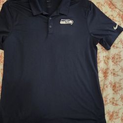 NIKE  Seattle Seahawks Polo Athleisurewear SZ. L