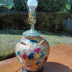 Golden Asian Motif Lamp
