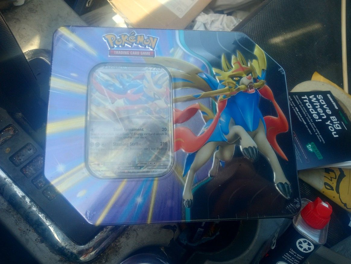 New Slashing Legends Tin Pokemon Cards sealed Slashing Legends 2025 Tin Surging Sparks Etc
