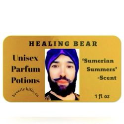 3 Sumerian Summers Parfum Authentic HEALING BEAR Unisex Cologne Beverly Hills CA Men Women Perfume Potion Scent Spray FULL SZ 1 oz NEW