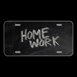 License Plate Novelty Car Front Board School Homework Slate Teaching