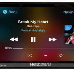 Soundstream VRPCAA-70MW | 7" Wireless Apple CarPlay Double Din Stereo | Touchscreen Car Multimedia Audio Receiver with Android Auto, Bluetooth, USB, B