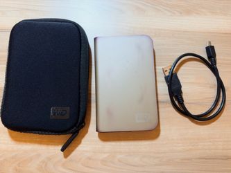 WD Portable External Hard Drive with Case
