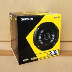 Kicker DS-Series Car Speakers Set 5.25" 2-Way Coaxial Speaker System 200 Watts DSC50 🚨 Payment Options Available 🚨 No Credit Needed 🚨 