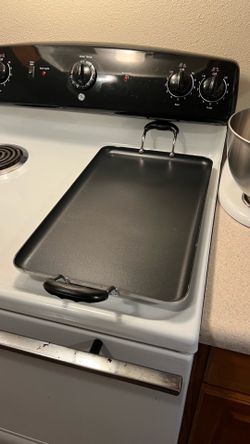 IMUSA Aluminum Nonstick Double Burner Griddle with Cool Touch Handles