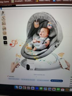 New In Box - Baby Smart Swing W/app & Bluetooth Function