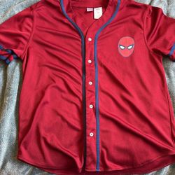 Spider-Man Jersey Size Large Polyester 