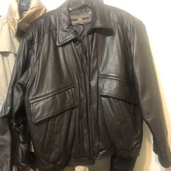 Mens Members Only Vintage Leather Jacket Xl