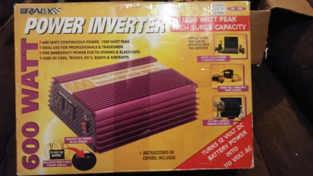 Rally power inverter 600 watt