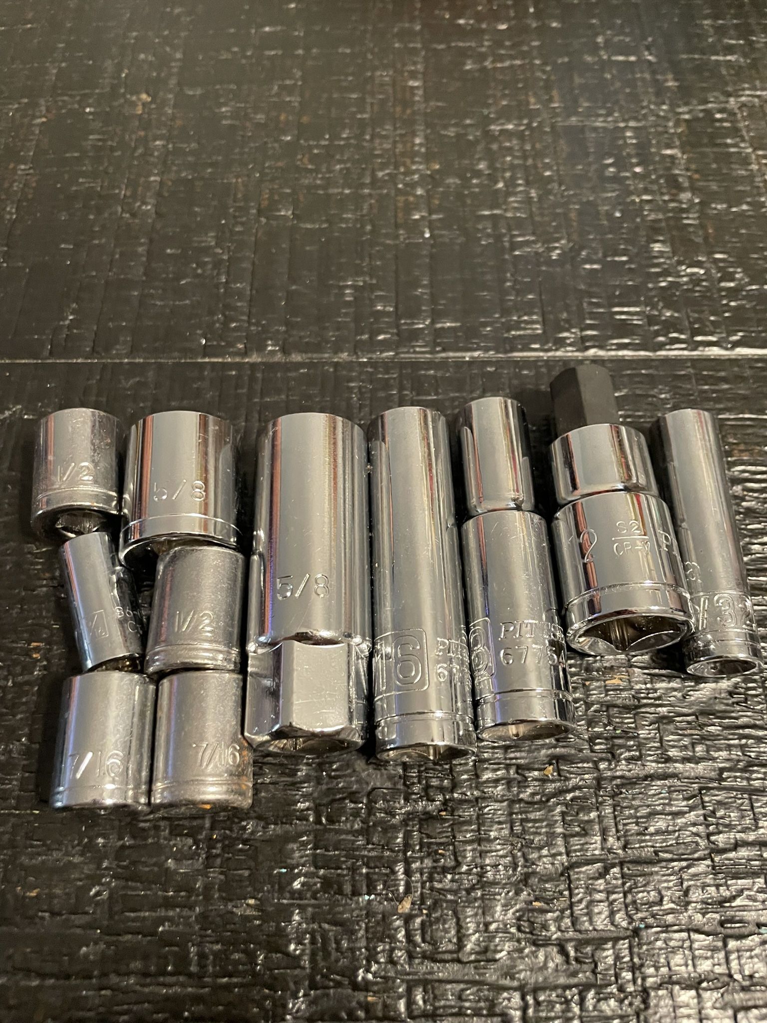 Mixed Socket & Bit Socket Set Deep Shallow & Hex Attachments