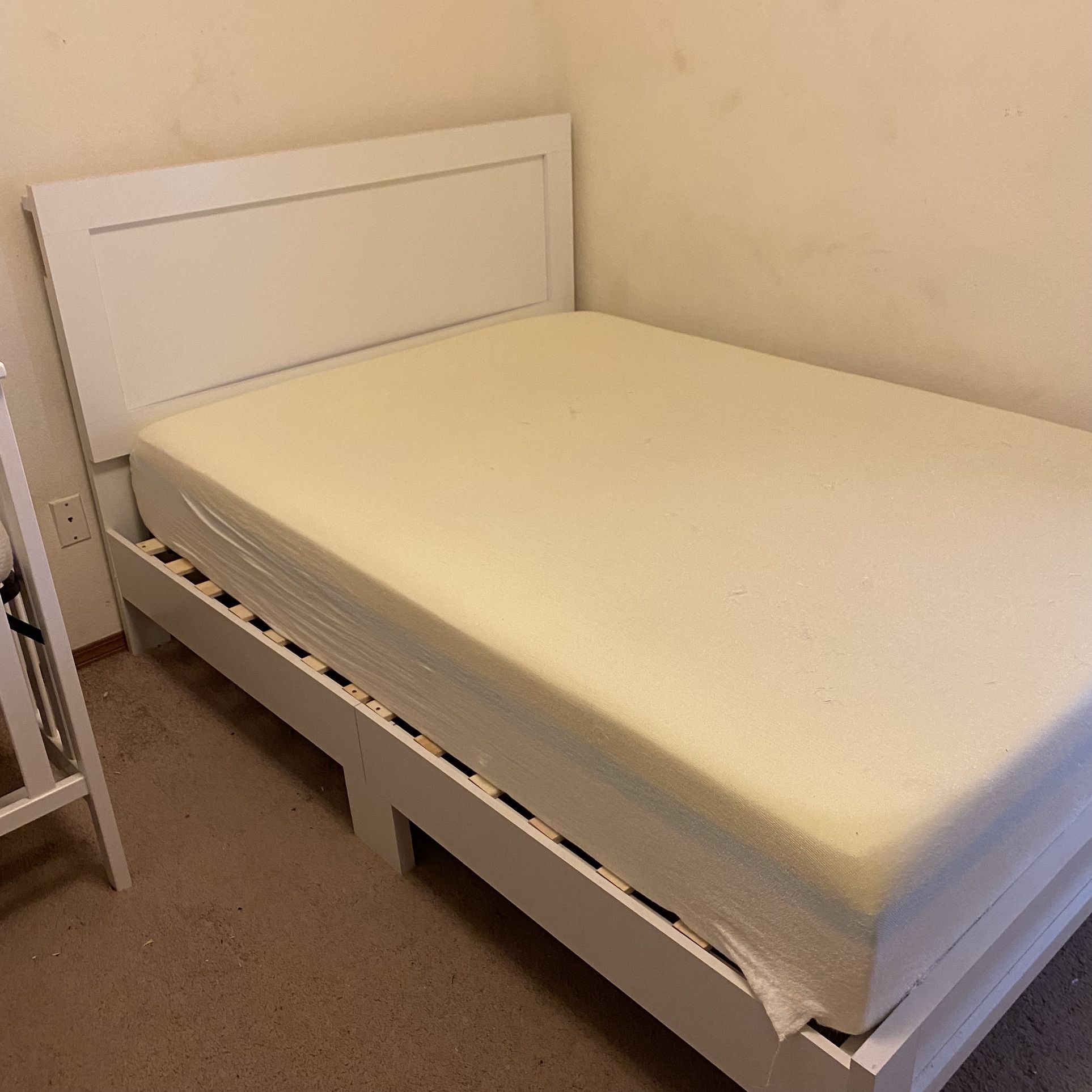 Full Sized Frame With Mattress