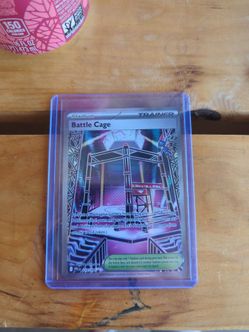 Pokémon Battle Cage Trainer Stadium Holo Card