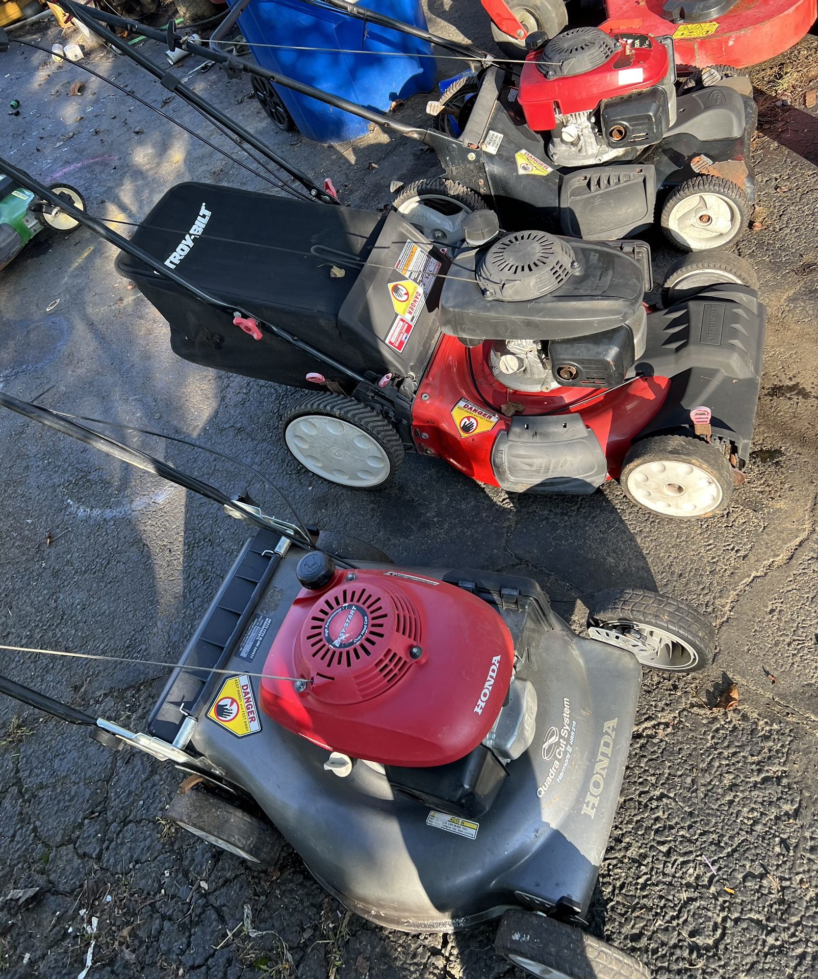 Self Propelled Lawn Mowers. $180 Each.