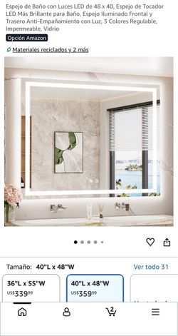 Led mirror 40 x 48