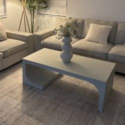 CB2 Concrete Coffee Table 