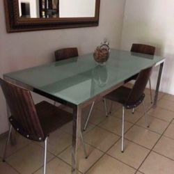 IKEA Glass Dining Table 