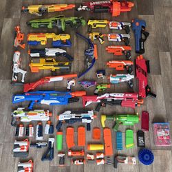 Nerf Guns and attachments