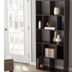Bookcase, Bookshelves, Organizer , Espresso 12 Cubes 