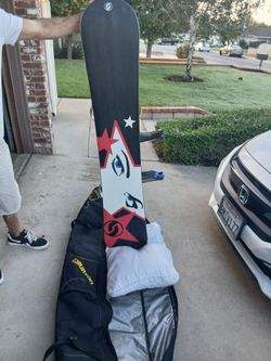 Vintage Sims Fader Series 158 Snowboard - Vivid Video Jenna Jameson Limited Edition Bundle with Burton Bag