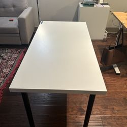 White IKEA Study Table 