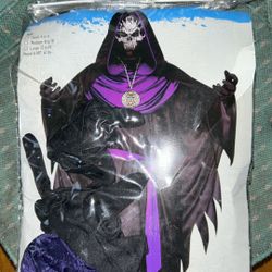 Halloween Costume Plus Extra Skull Staff 