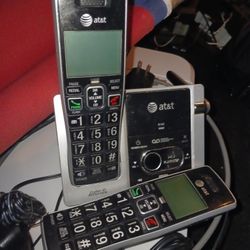 At &T 2 Cordless Home Phones Complete Srts 9 Firm Look My Post Moving