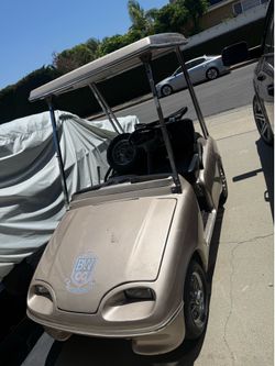 Vintage western golf cart.