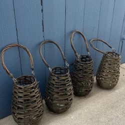  Candelabros (  Basket  Lantern Candle Holder) 