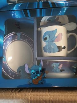 Stich Set Cup,Bowl,Plate,Small Plate And Spoon