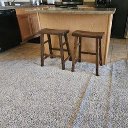 Moving Sale:  2 Wood Stools