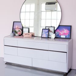 Lilac Purple Vintage Dresser