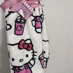 Hello Kitty Milkshake Blankets 