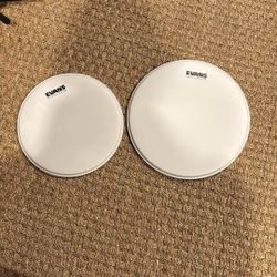 Evans 12 And 14 New G2 Drum Heads 