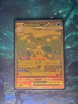 2026 Pokemon Mega Evolution Chaos Rising Greninja ex Hyper Rare SSP #122/086