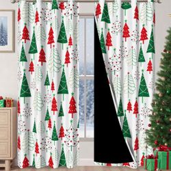 Christmas Tree Curtains 🎄