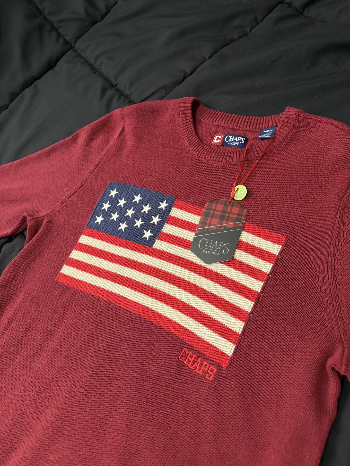 Chaos US Flag Mens Sweater Size M