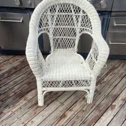 Wicker And Rattan assorted Chairs, 2-chairs With Wicker Ottoman 