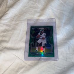Jalen Hurts Green Prizm Football